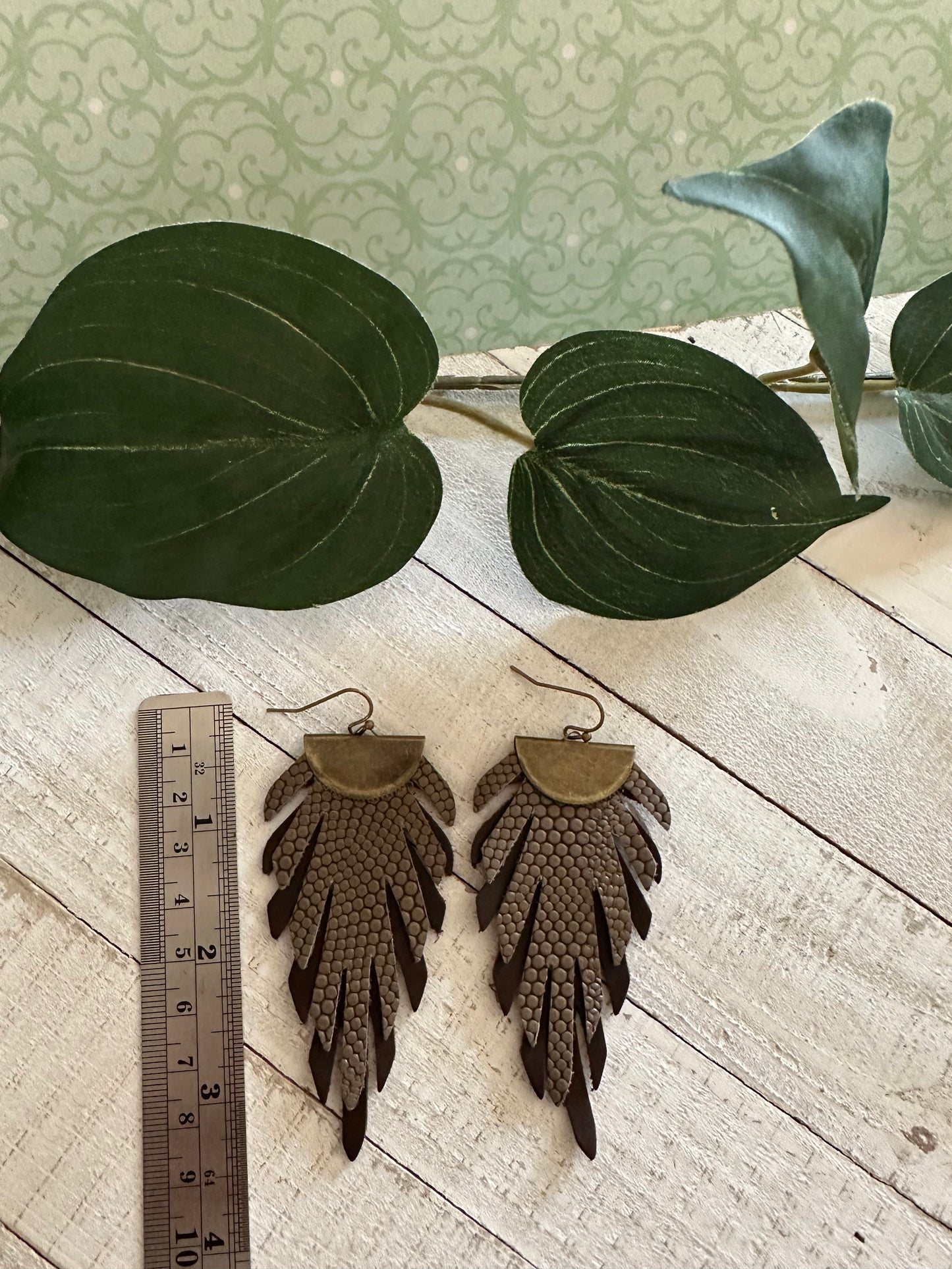 Desert Drift Leather Earrings