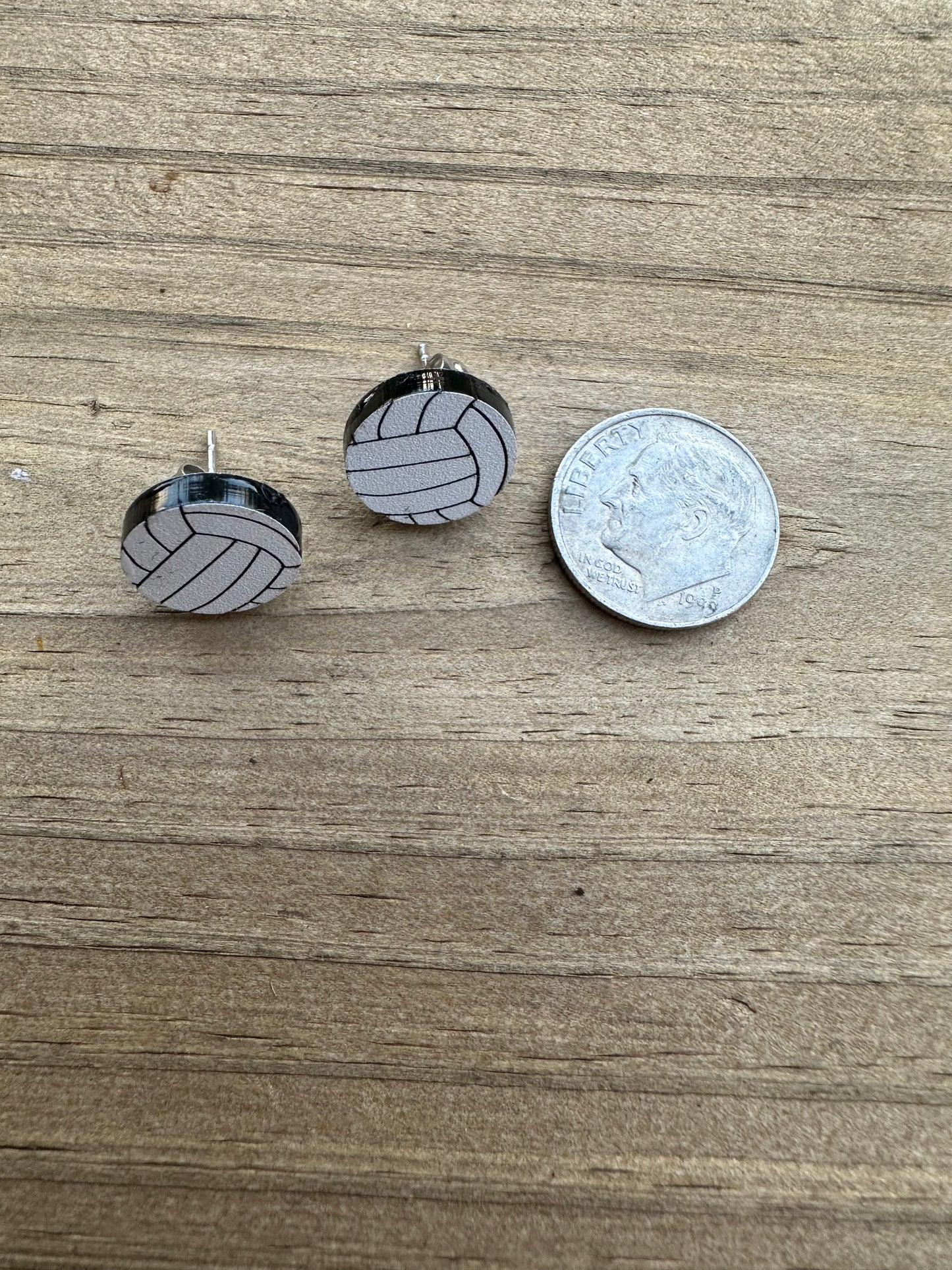 Volleyball Acrylic Studs