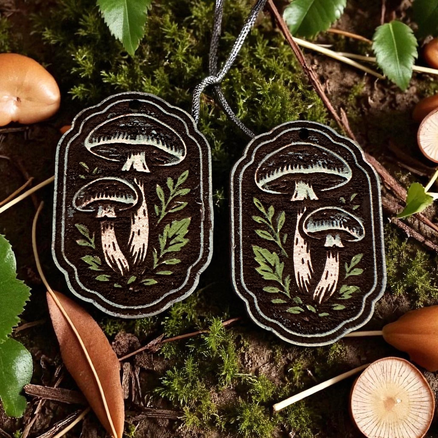 Woodland Charm Mushroom Earrings
