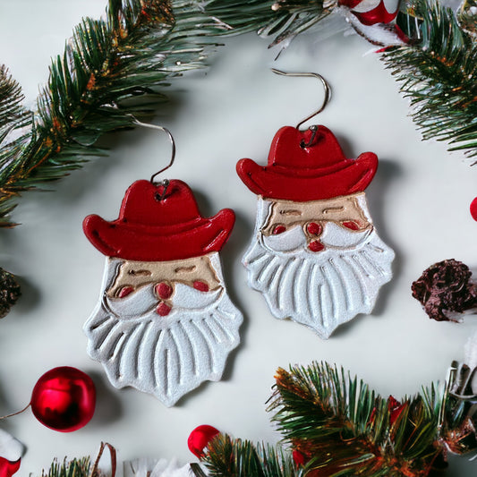 Painted Western Santa