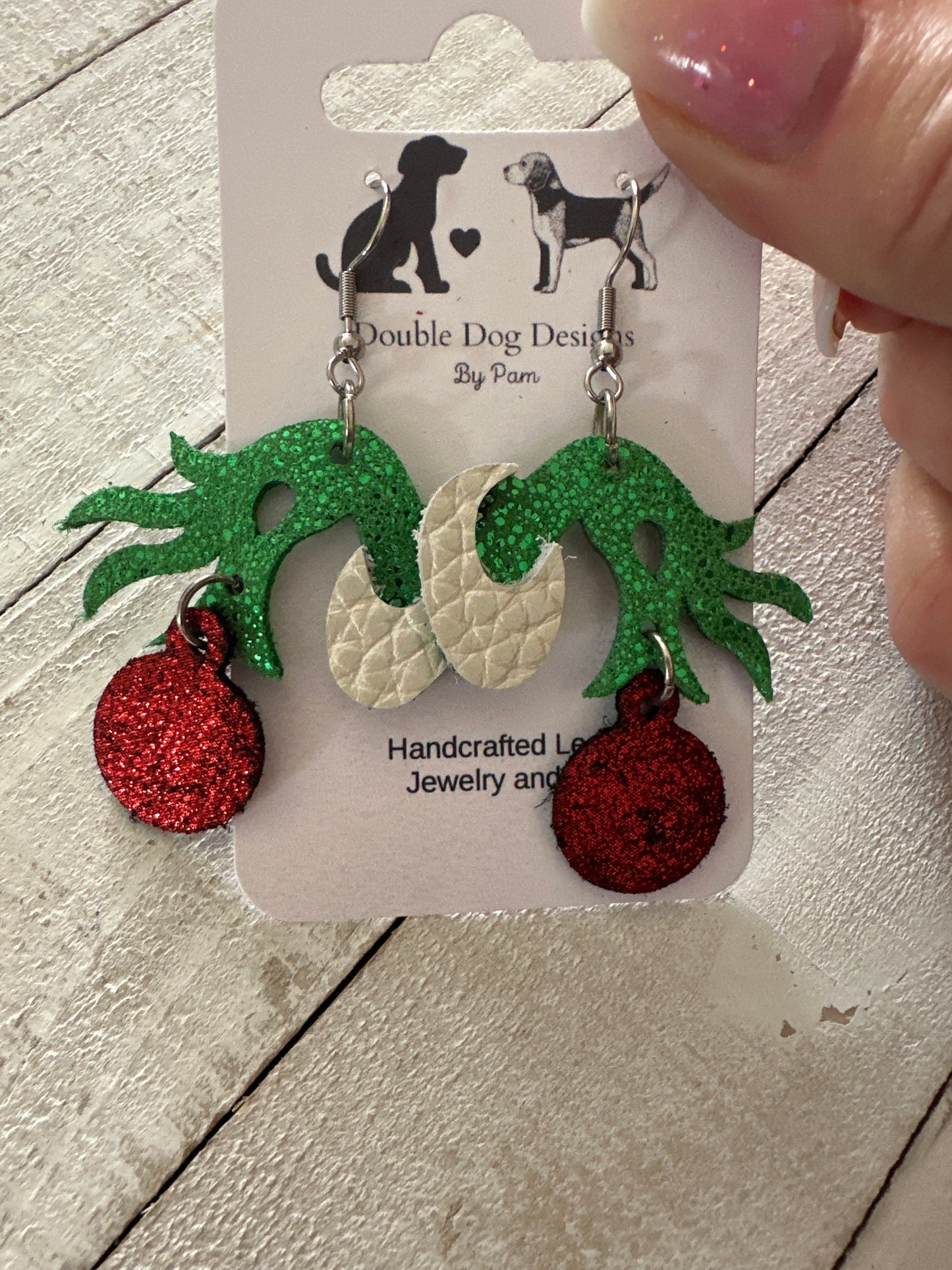 Whimsical Grinch Hand