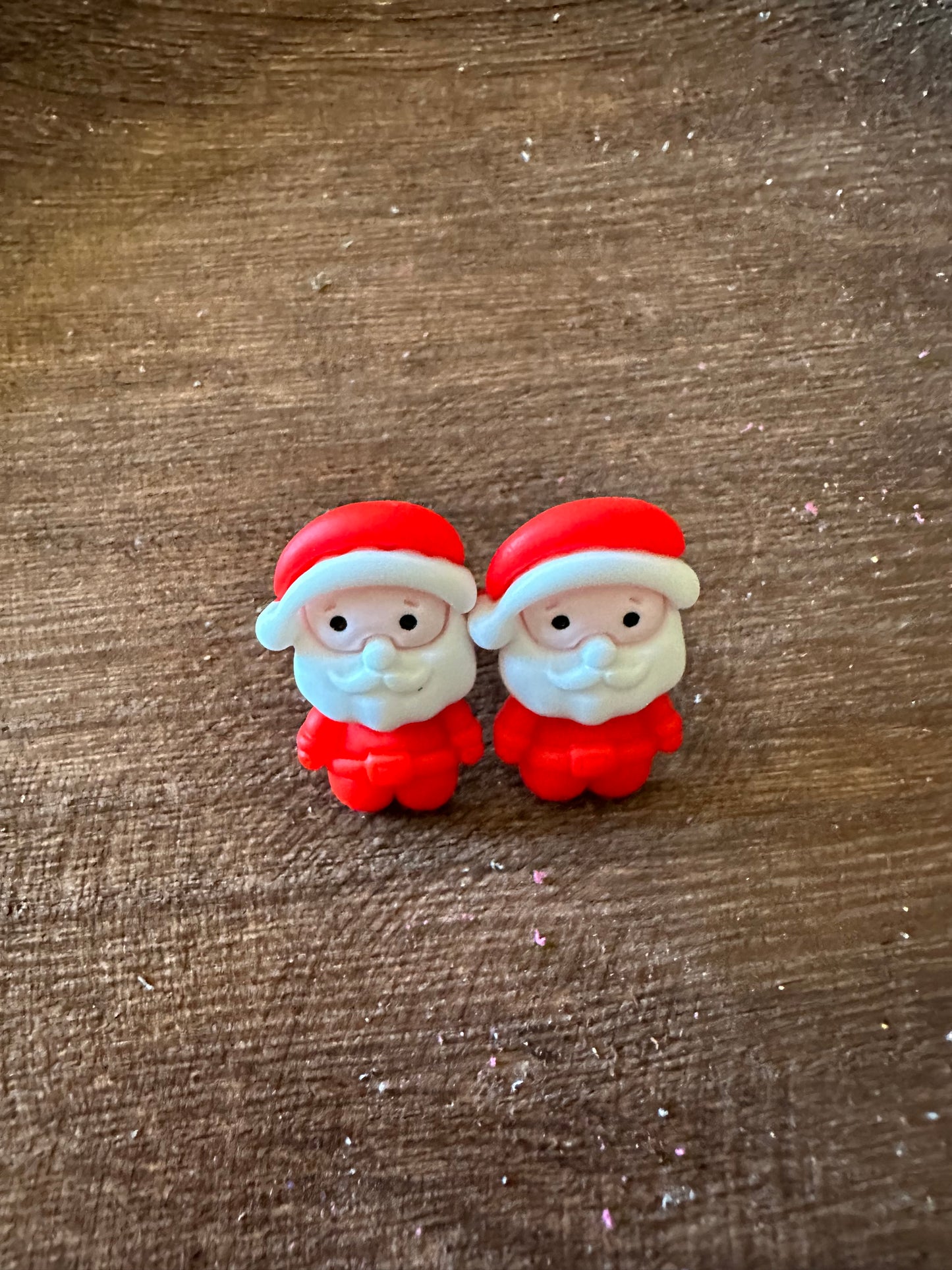 Clay Santa Studs