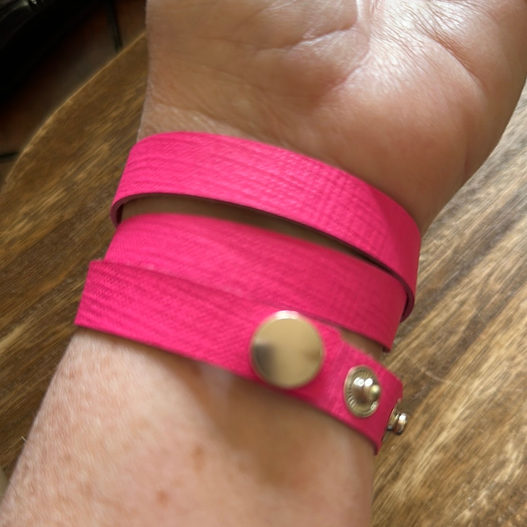 Pink Triple wrap bracelet