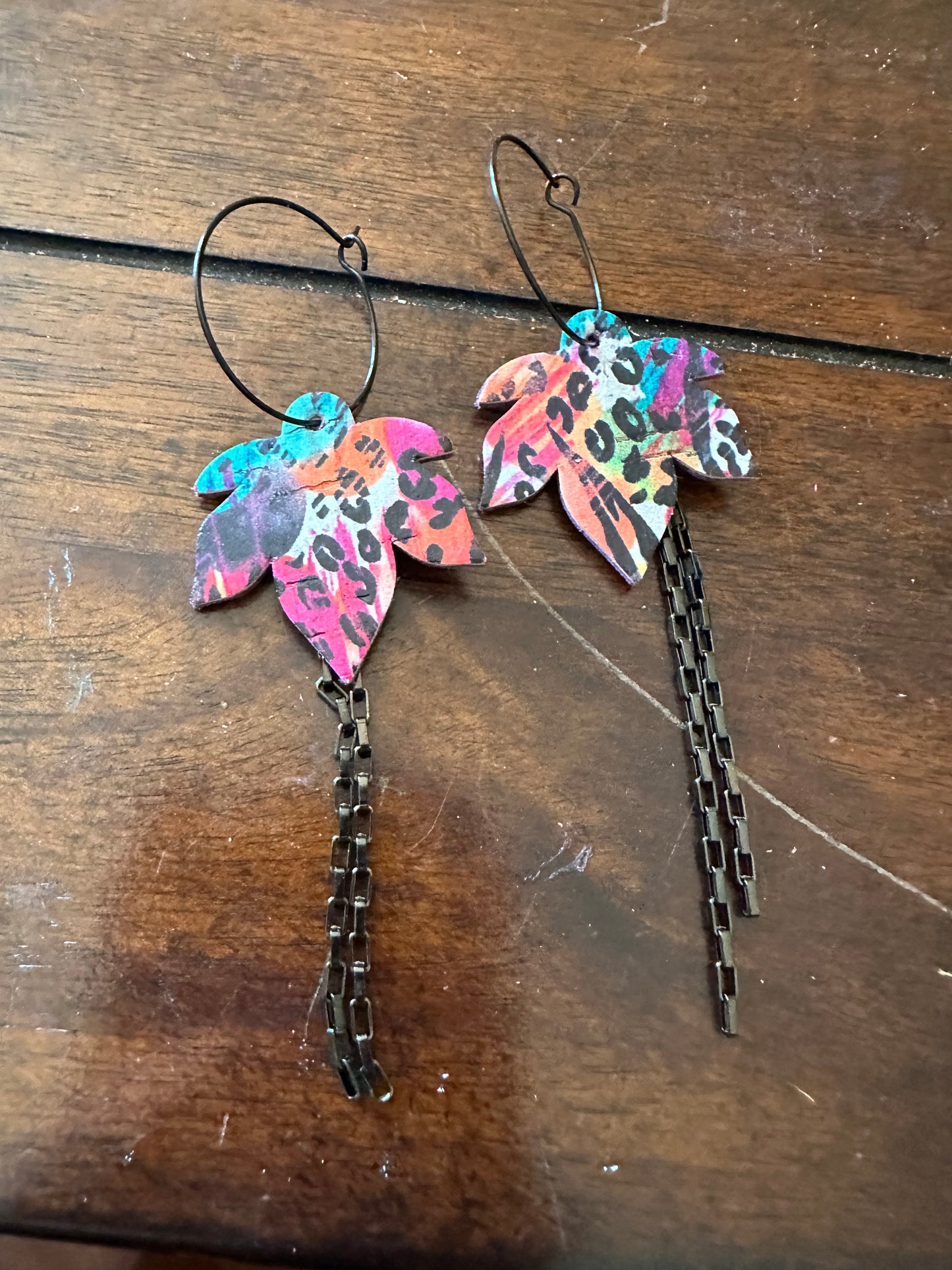 Fall Hoop Dangles