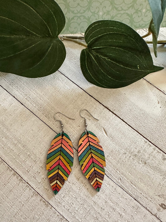 Sunset Canyon Feather Earrings