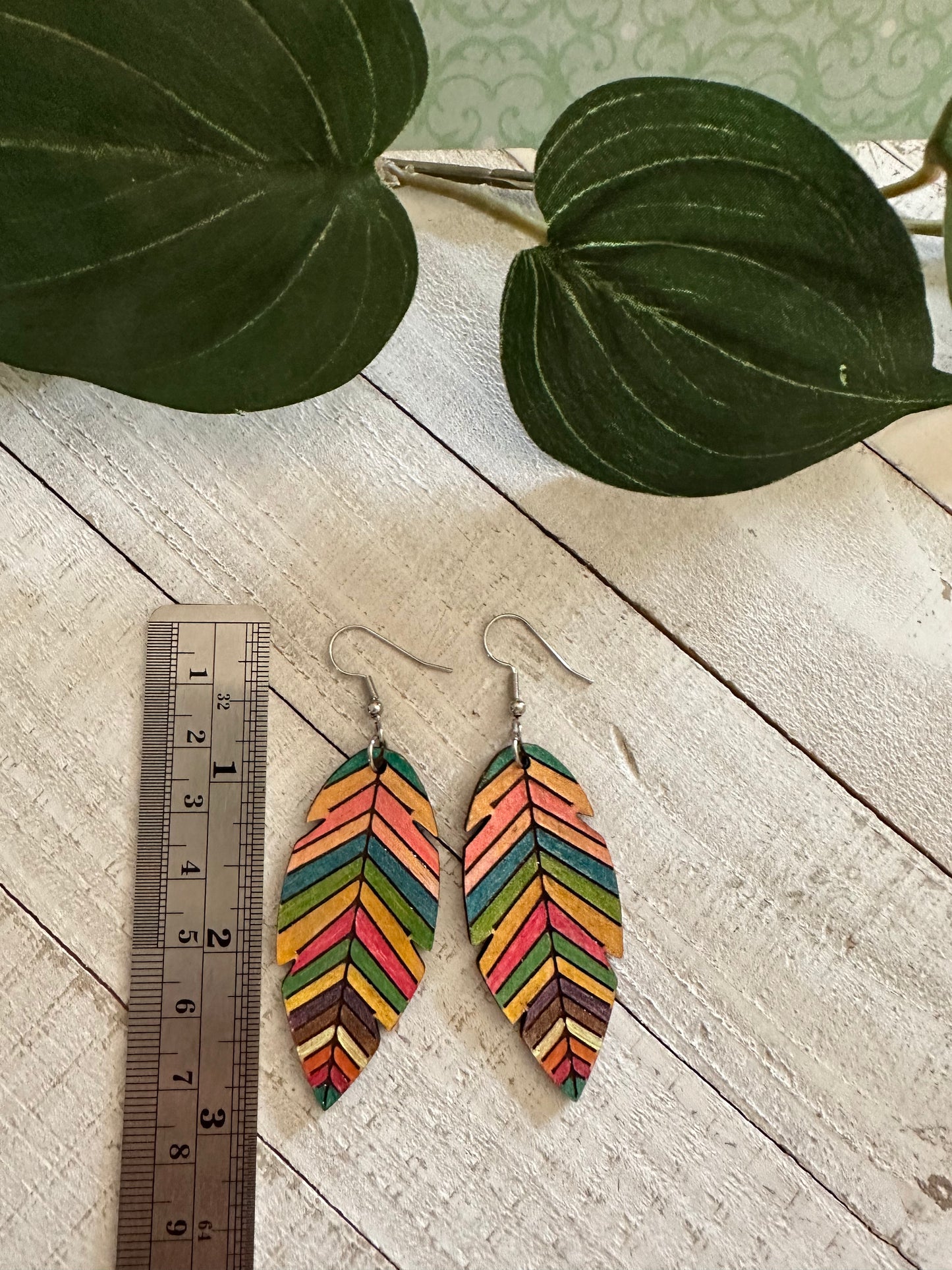 Sunset Canyon Feather Earrings