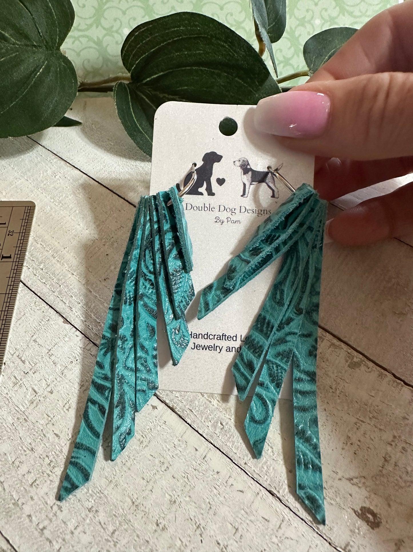 Turquoise Cascade Earrings