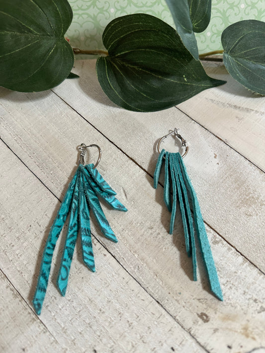 Turquoise Cascade Earrings