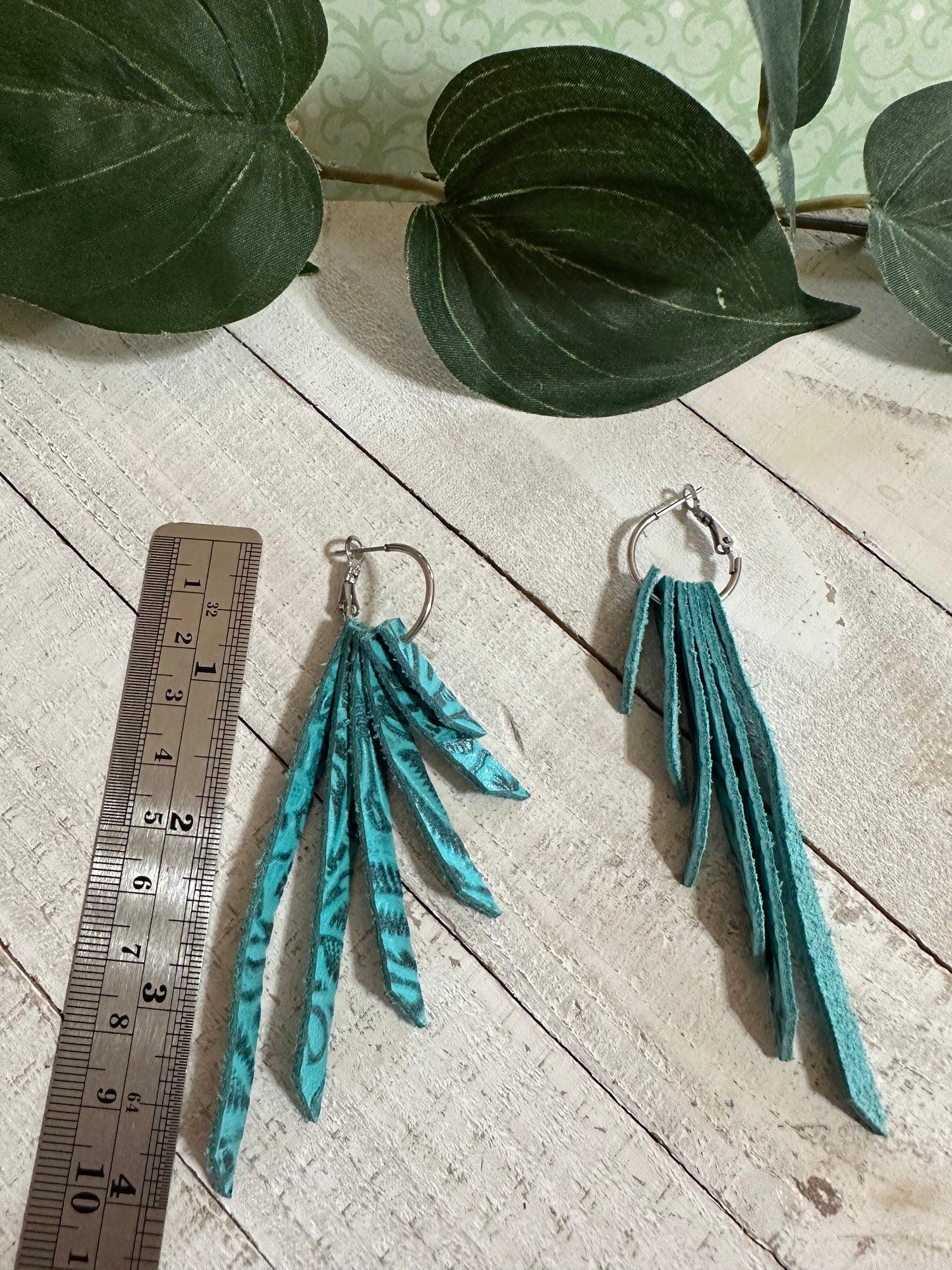Turquoise Cascade Earrings
