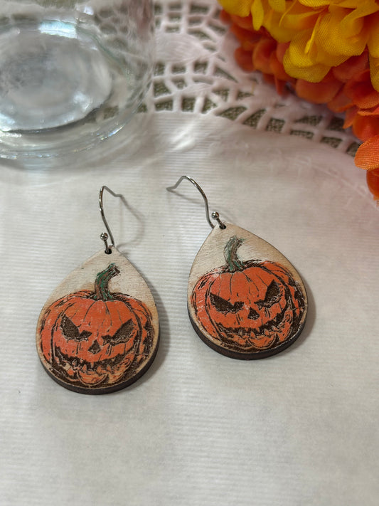 Haunted Harvest Jack-O’-Lantern Earrings
