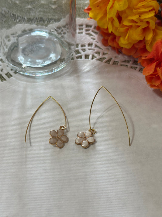 Golden Daisy Threader Earrings