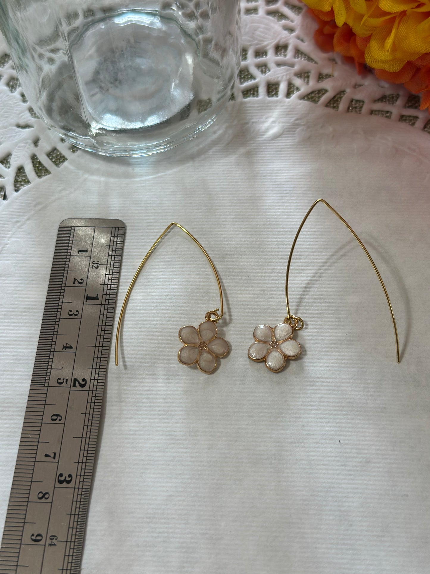 Golden Daisy Threader Earrings