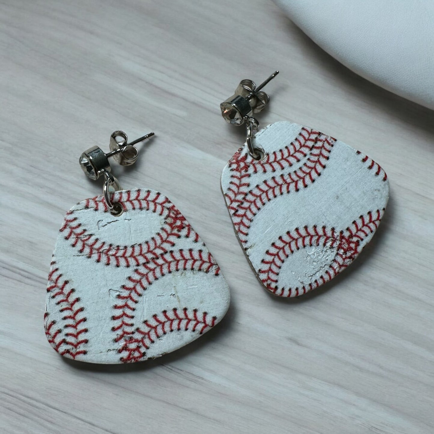 Baseball sports earrings