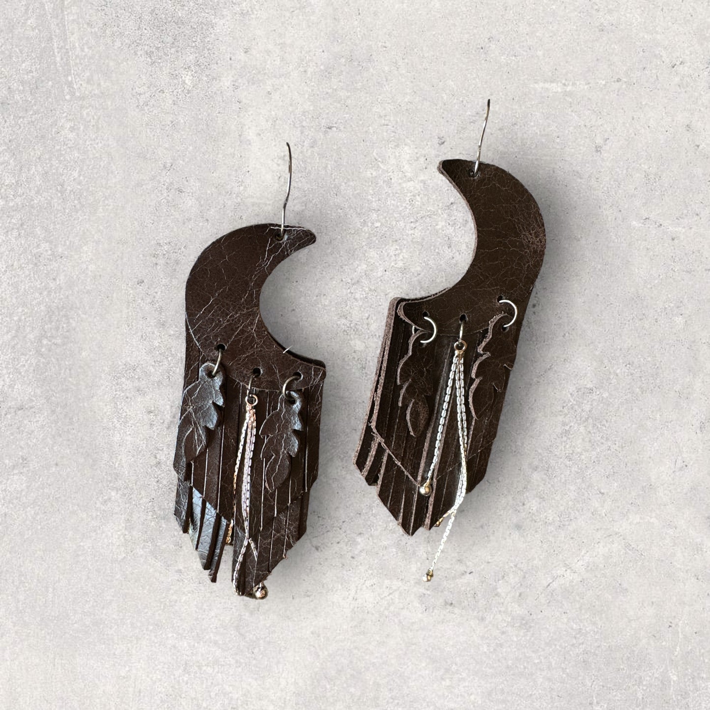 Fringe Moon Earrings