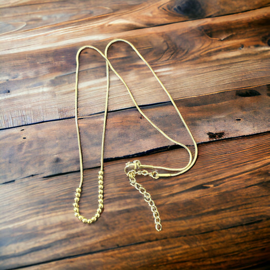 Gold Bead Necklace