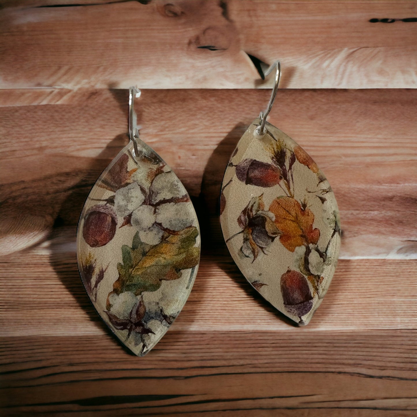 Fall Acorn Acrylic Earrings