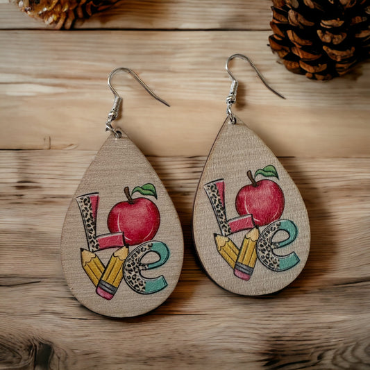 Wood Love Earrings