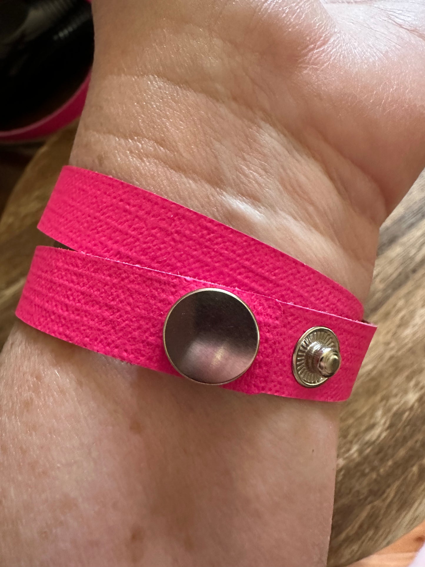 Pink Double Wrap Around Bracelet