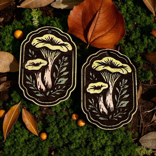 Forest Glow Mushroom Earrings